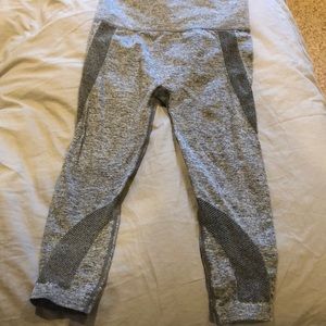 Grey mesh leggings